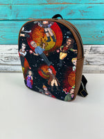 Load image into Gallery viewer, cowboys in space mini backpack
