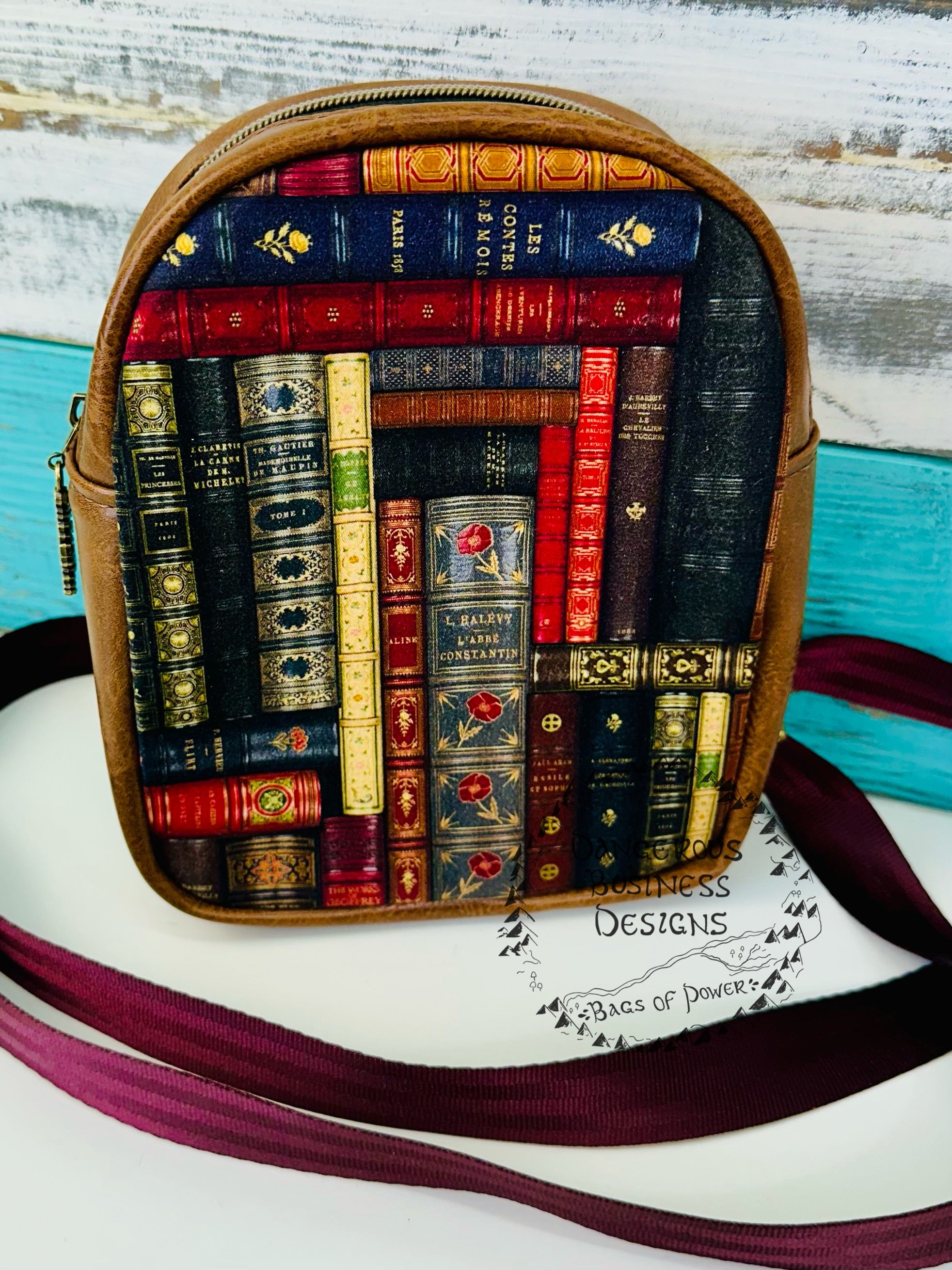 Books Mini sling backpack MD