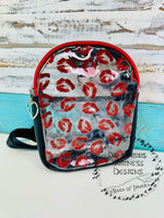 Load image into Gallery viewer, Clear sling Kiss bag
