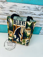 Load image into Gallery viewer, Bigfoot mini tote bag
