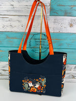 Load image into Gallery viewer, Tote style purse cactus ghosts
