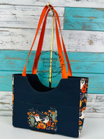 Load image into Gallery viewer, Tote style purse cactus ghosts
