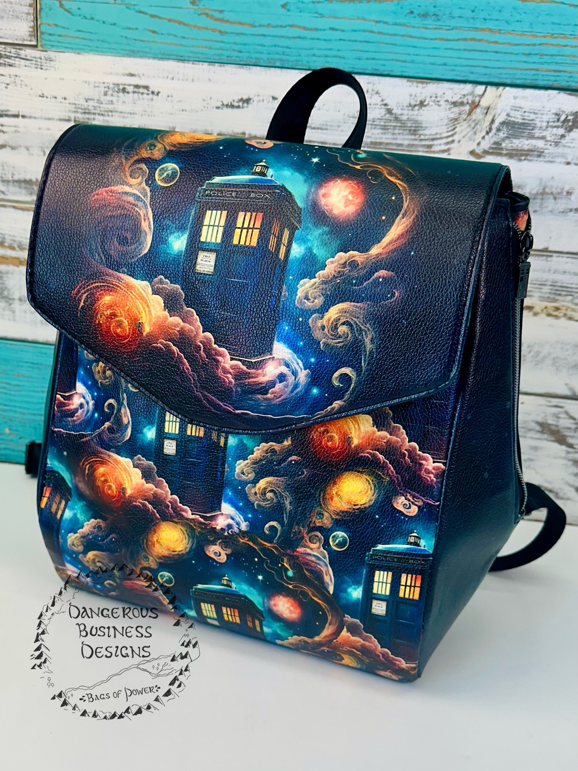 Police in a box backpack