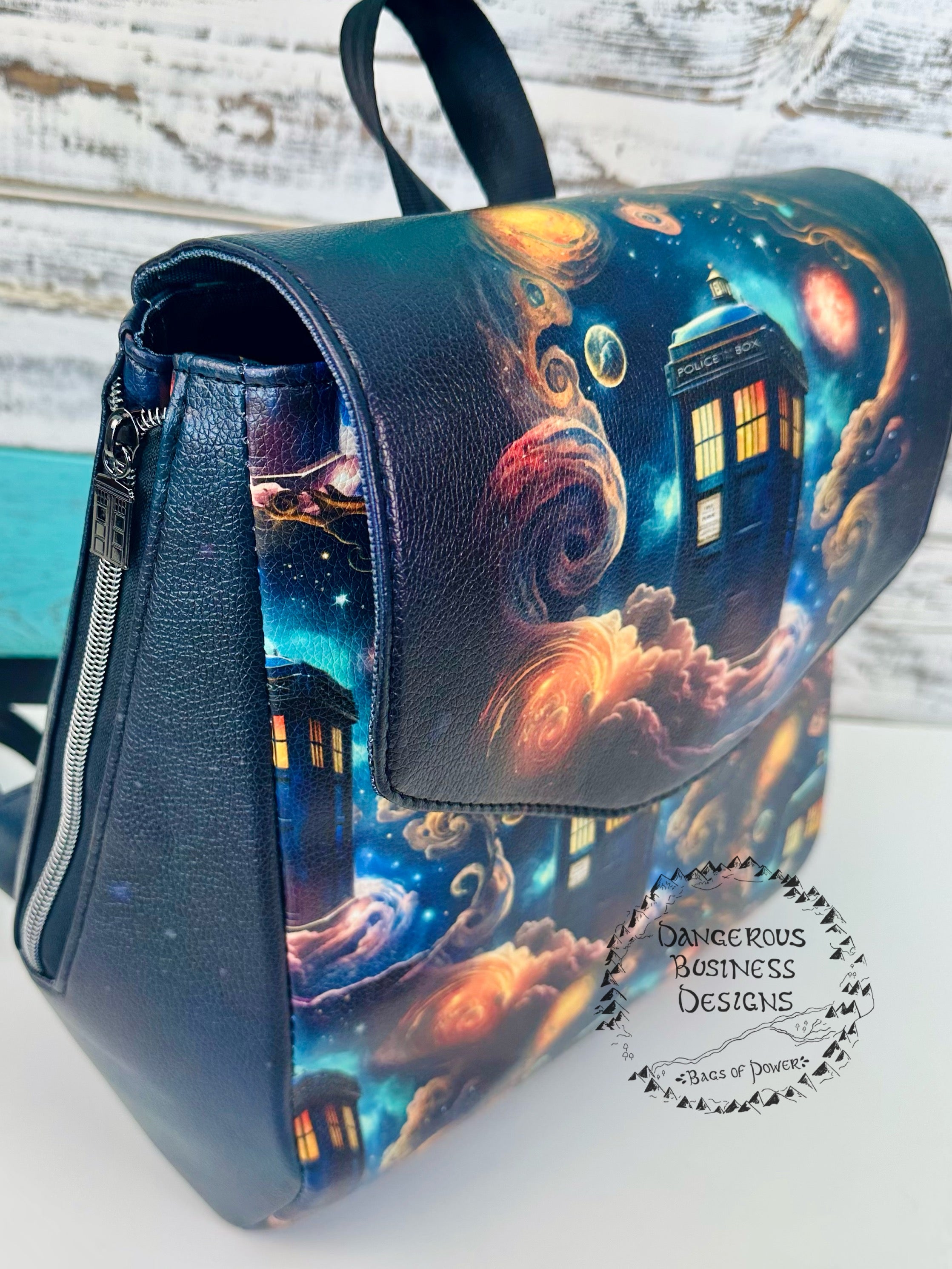 Police in a box backpack