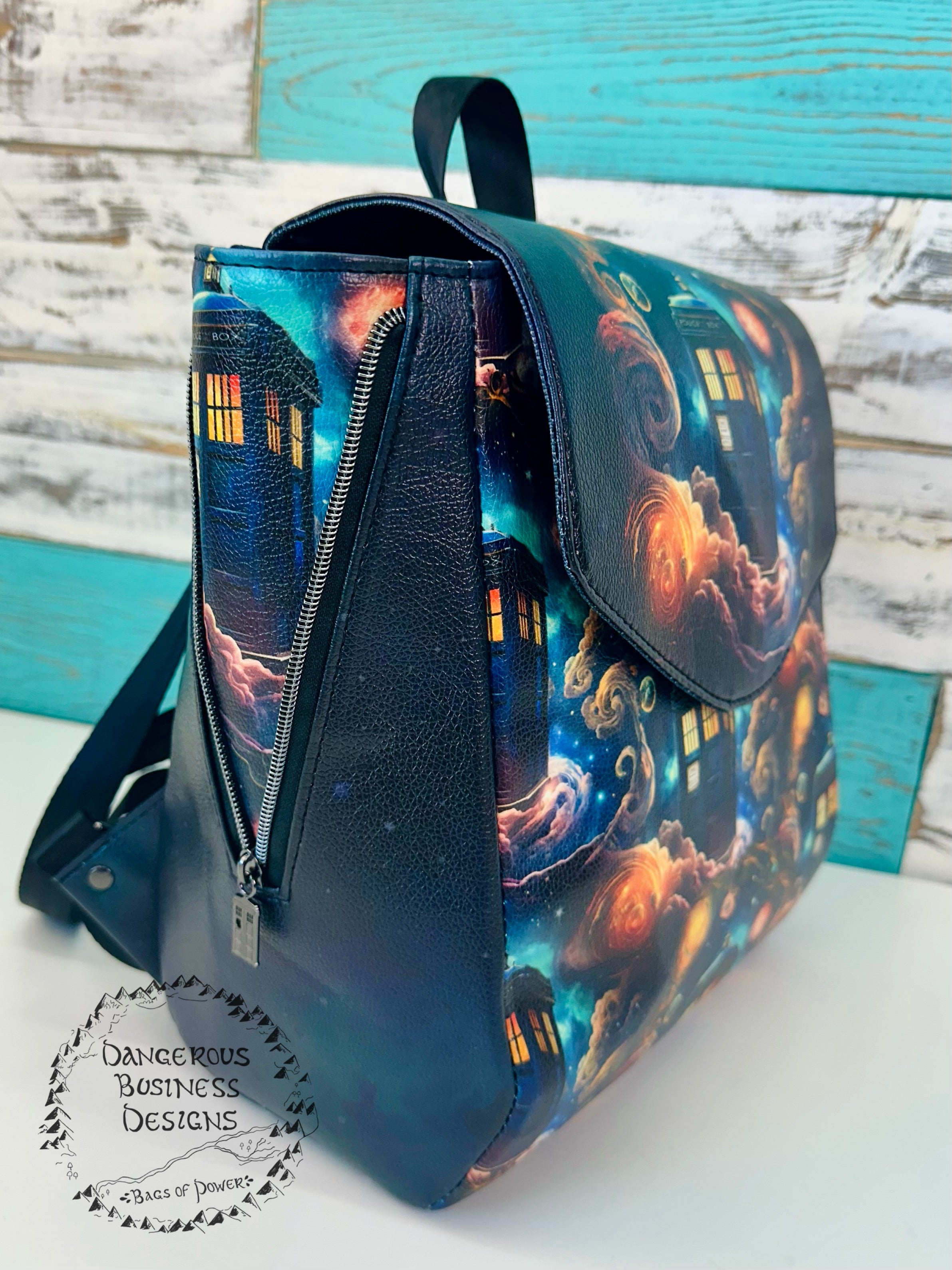 Police in a box backpack